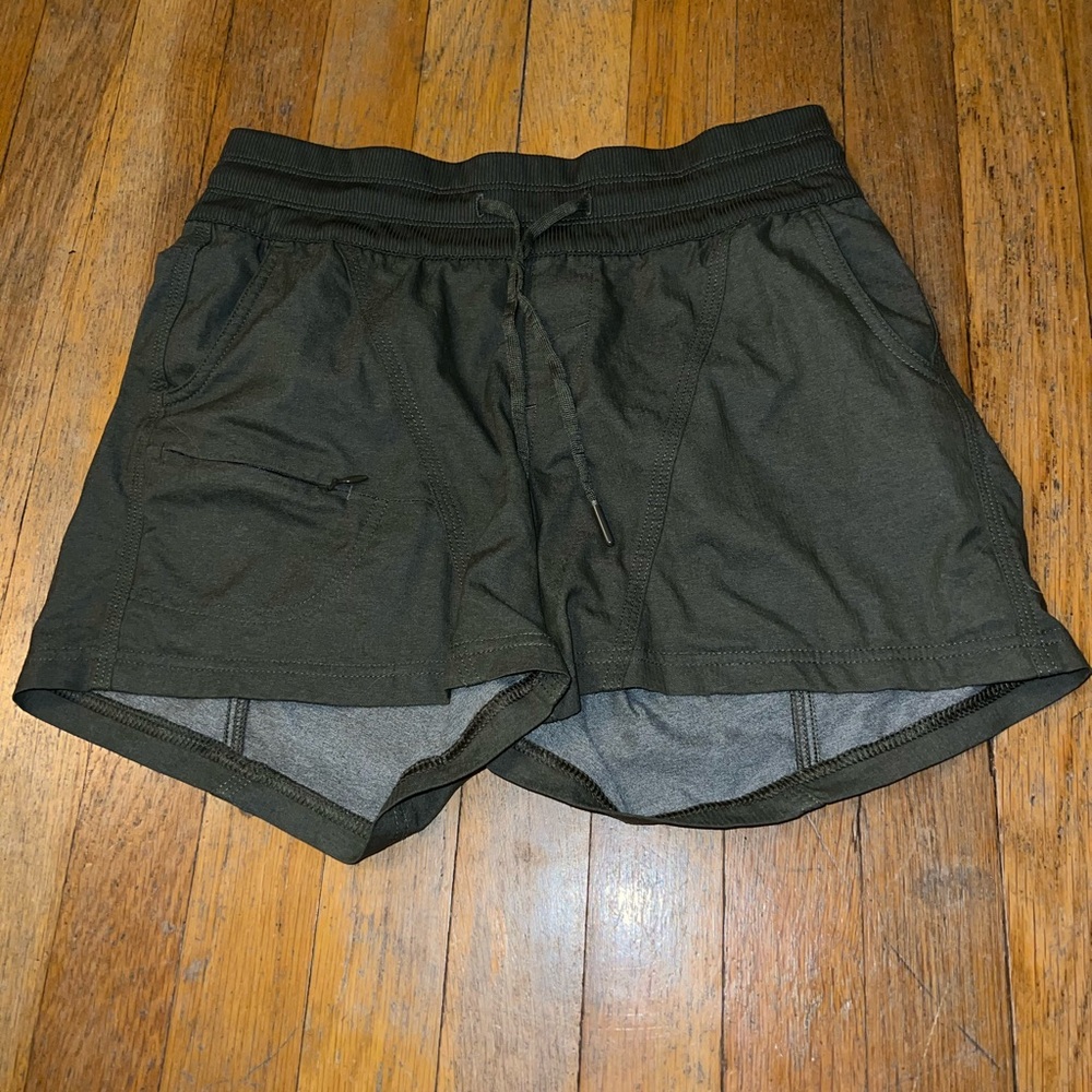 Green North Face Shorts